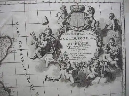 England Schottland Irland Orkneys Kupferstichkarte covens Mortier 1750