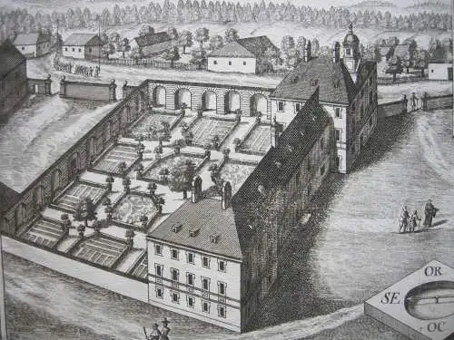 Bettbrunn Wallfahrt Eichstätt Oberbayern St. Salvator Kupferstich M.Wening 1701