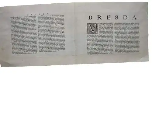 Dresden Gesamtansicht altkolorierter Kupferstich Braun Hogenberg 1572