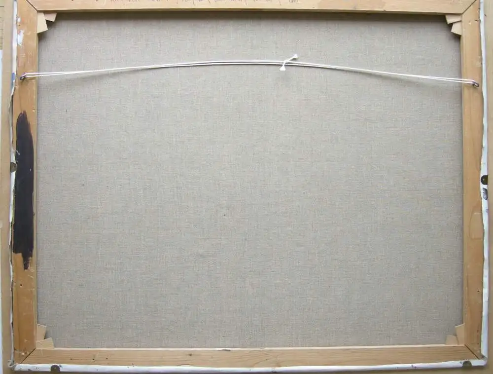 Hans Prähofer (1920-2005) Weiblicher sitzender Akt Acryl Leinen 2000 signiert 6