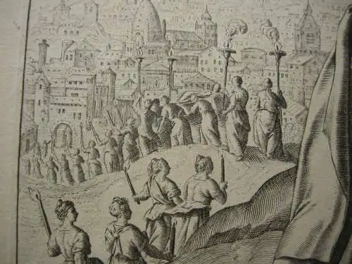 Adrian Collaert (1560-1618) Pelagia Jerusalem Einsiedlerin Radierung 1600 Vos