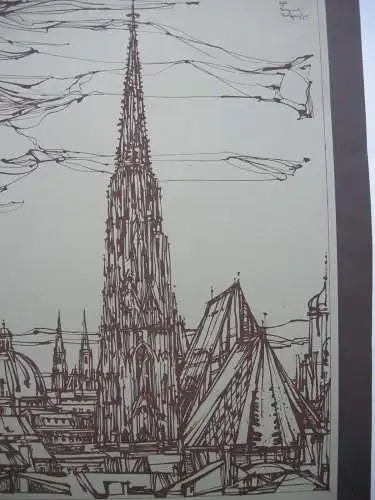 Hans Prähofer (1920-2005) Wien Stephansdom Serigrafie 1981 signiert