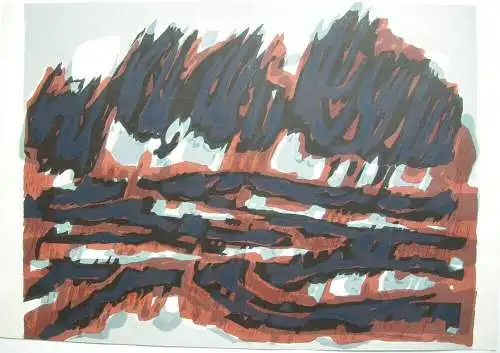 Jean-Paul Riopelle (1923-2002)  Abstrakte Komposition Lithografie aus DLM 1965