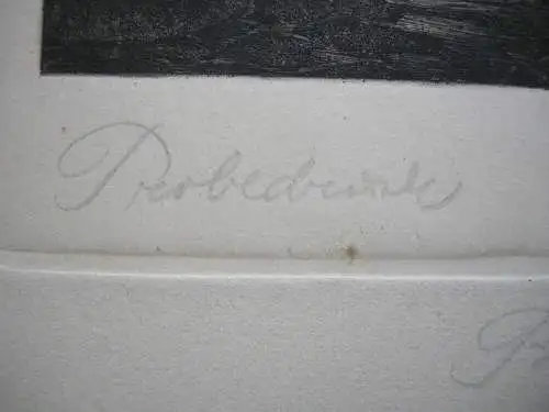 Ferdinand Staeger (1886-1976)  Beckmanns Ständchen Orig. Radierung 1920 signiert