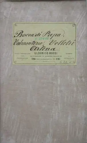 Rocca di Papa Velletri Lugnana  Artena Latium Orig Stahlstichkarte Italien 1860