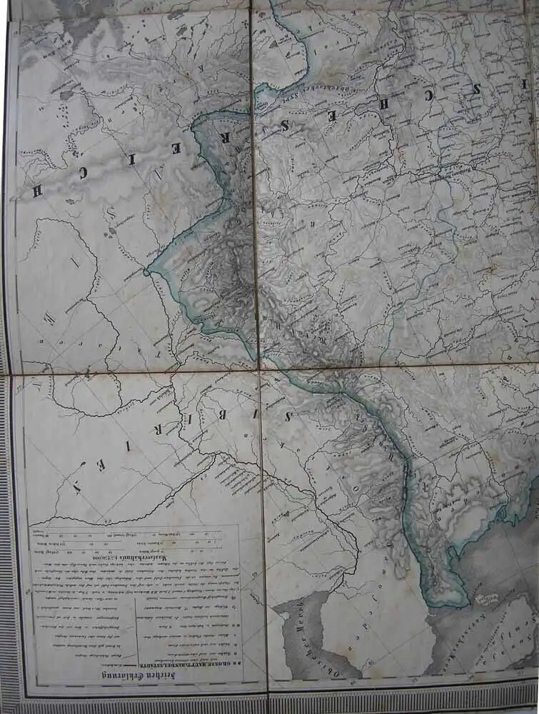 Karte von Europa Nord-Afrika grenzkolorierter Stahlstich um 1860 Syrien Kaukasus 2