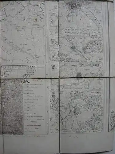 Fluss- und Eisenbahnkarte Deutschland Städte Oberpfalz Stahlstichkarte 1862