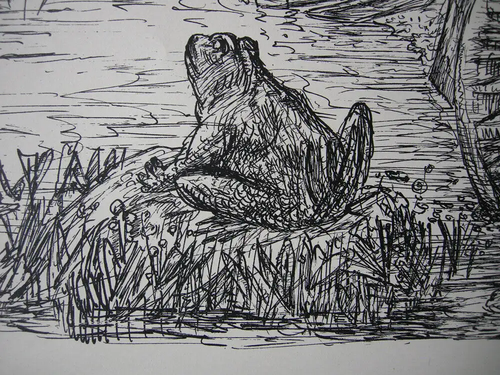 Alfred Kubin (1877-1959) Der Mühlteich Federlithografie aus Rauhnacht 1925 2