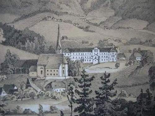 Dobrna Slowenien Bad Neuhaus bei Celja Cilli Lithografie Tonplatte 1840