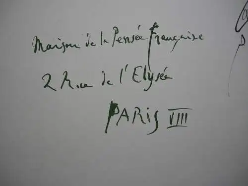 Plakat Picasso Hommage spanischer Künstler an Antonio Machado Offset 1955 sign
