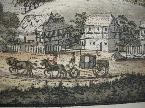 Rothenhaus  Červený Hrádek Jirkov Schloss Lithografie Ant Pacherna 1797 Cesky