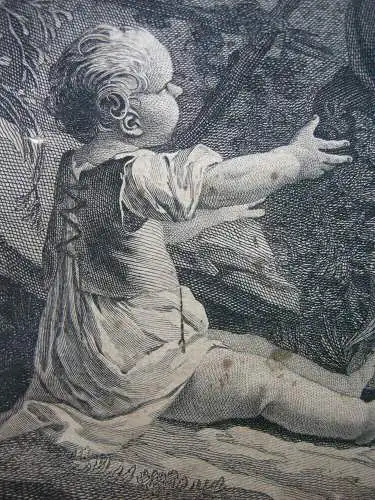 Le Jardiner galant Der galante Gärtner Radierung Rokoko um 1780