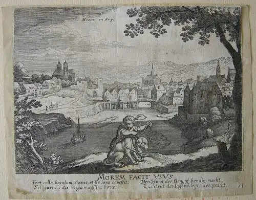 Matthaeus IMerian (1593-1650) 4 Landschadtsimpr Symbolstaffage Radierungen 1624