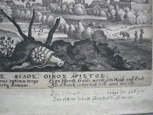 Matthaeus IMerian (1593-1650) 4 Landschadtsimpr Symbolstaffage Radierungen 1624