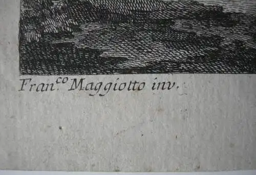 Giovanni Volpato (1733-1803) Il Giocolare Jongleur Orig Kupferstich 1765 Italia