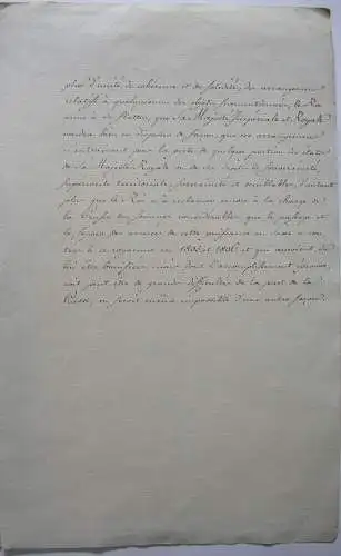 Französische Handschrift Napoleonische Kriege Souveränität König Sachsen 1806/7