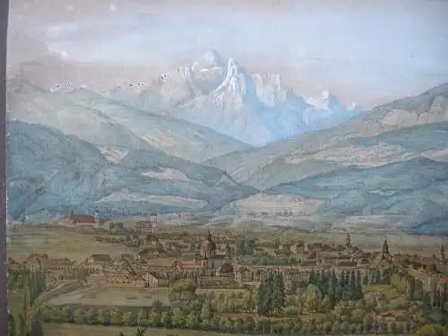 Innsbruck Gesamtansicht Tirol Österreich Orig. Lithografie A. Podesta 1838