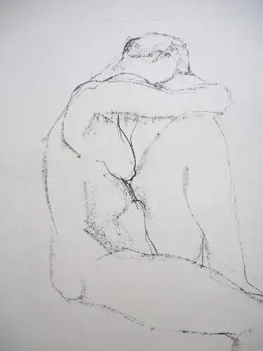 Werner Stötzer (1931 -2010) Weiblicher Akt Orig Lithografie signiert 1991 DDR