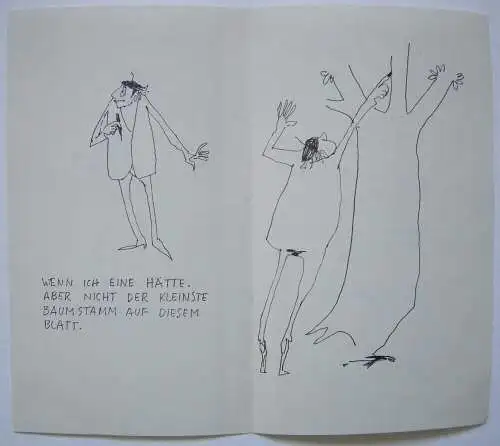 Kurt Halbritter (1924-1978) Dankesbrief an Fam Mostar Einladung 8 Tuschezeichng