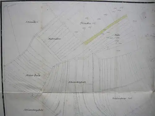 Flurkarte Gemarkung Sigmaringen MK XX Remensberger Orig. Lithografie 1844 Lutz