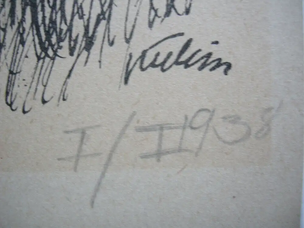 Alfred Kubin (1877-1959) Memento Mori Verrinnende Zeit Federlithografie 1938 4