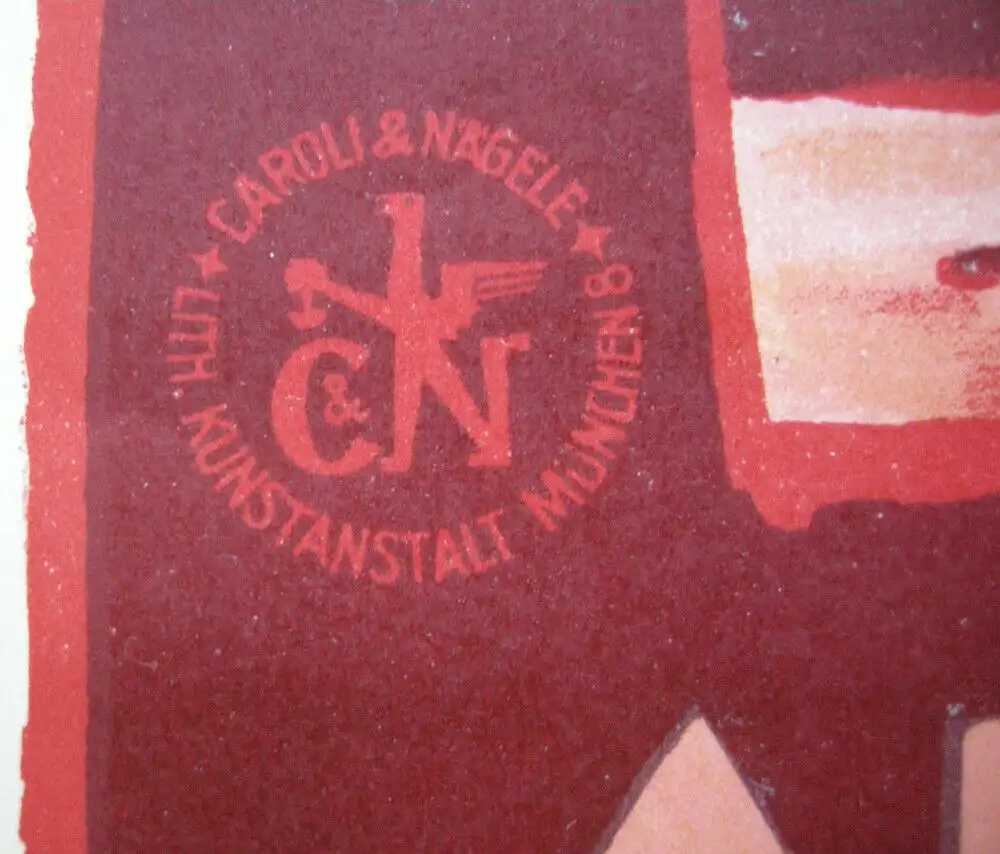 Werbeplakat Lindau Bodensee Autofernfahrten Orig Lithografie Hans Merz 1925 3