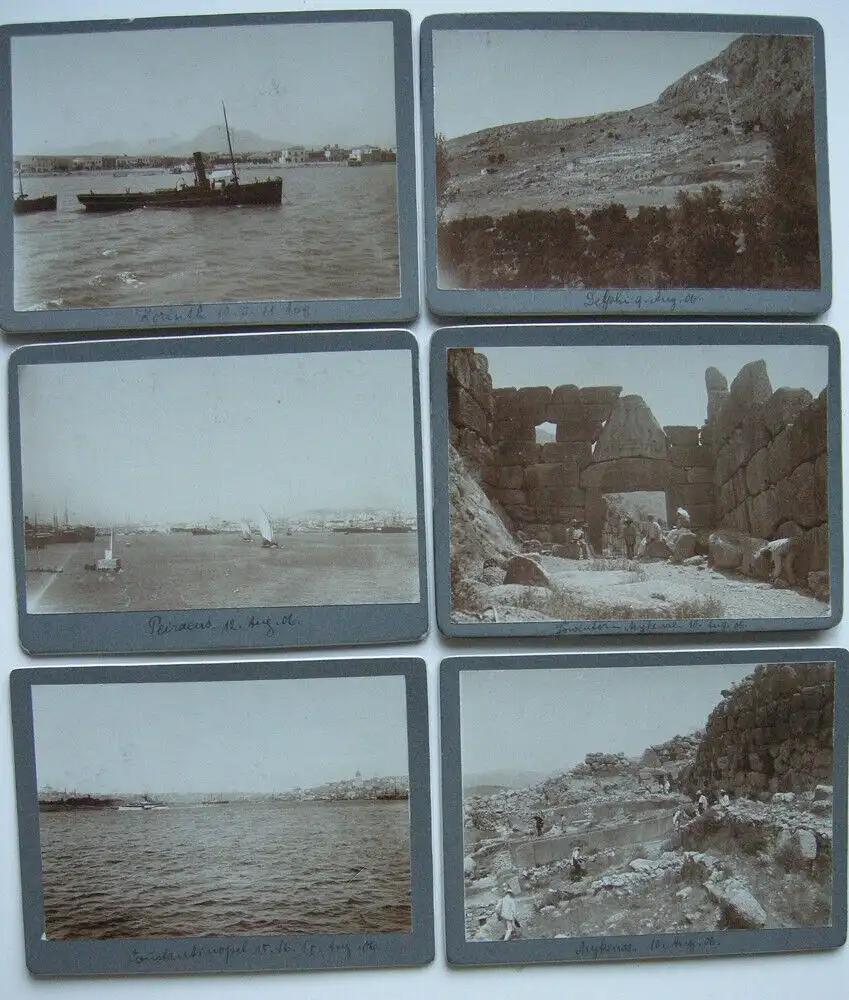 56 Reisefotos Italien Griechenland Türkei Albumin 1906 0