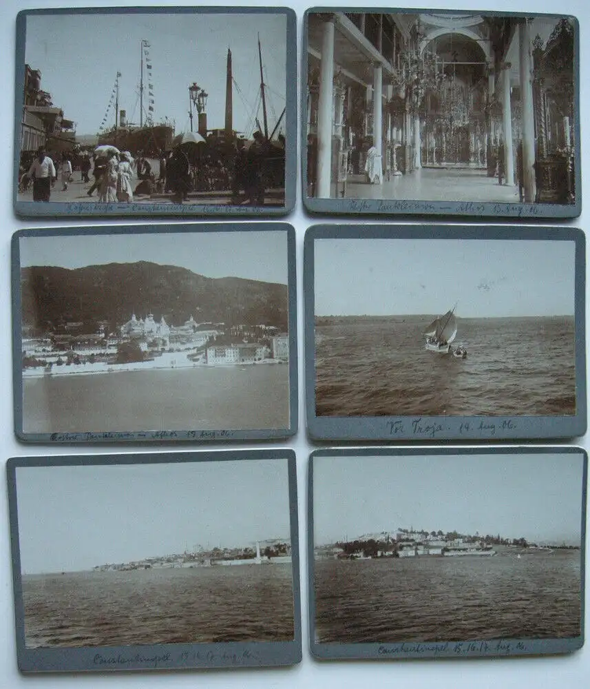 56 Reisefotos Italien Griechenland Türkei Albumin 1906 1