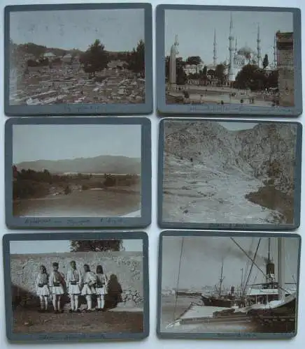 56 Reisefotos Italien Griechenland Türkei Albumin 1906