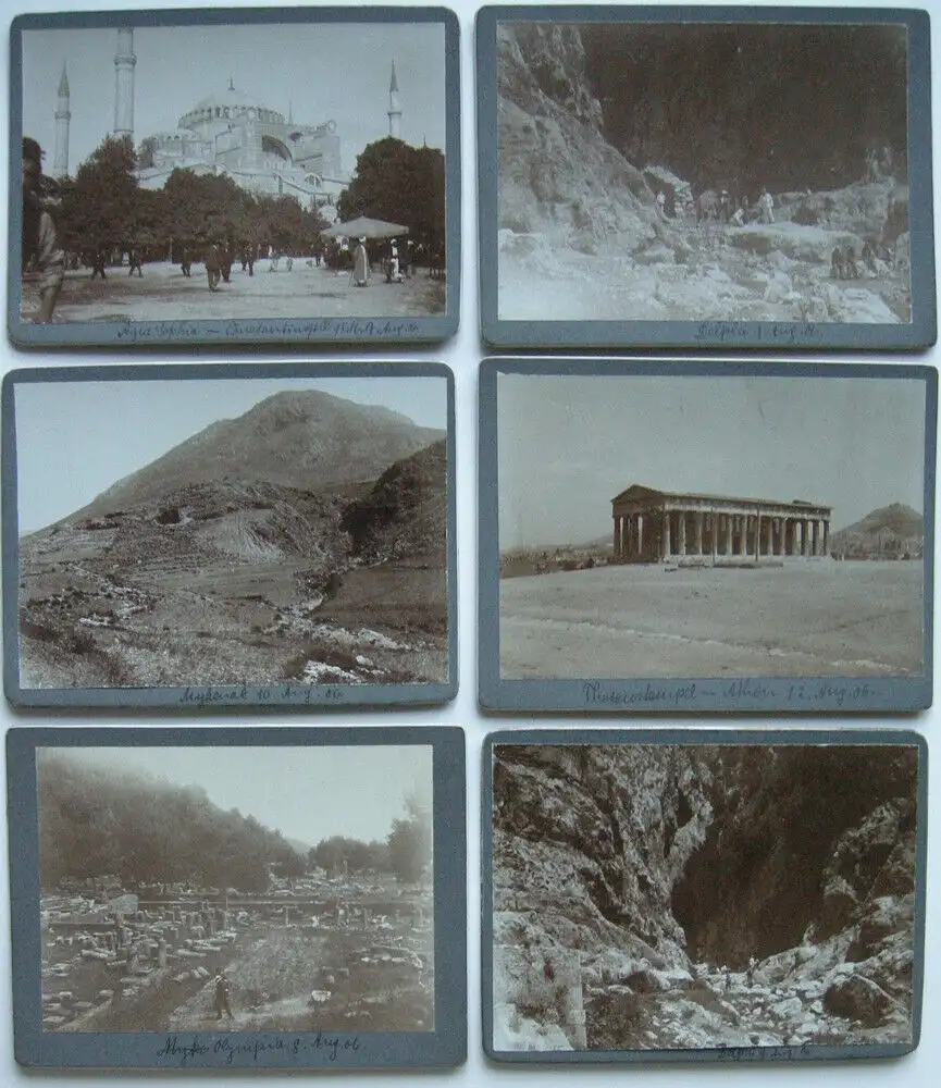 56 Reisefotos Italien Griechenland Türkei Albumin 1906 6