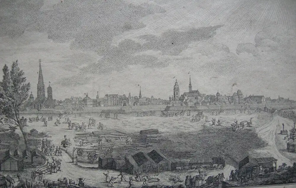 Joh Ad Delsenbach (1687-1765) Wien 2 Ansichten vom Burg- und Schotten-Thor 1719 2