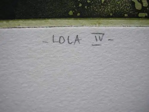 Klaus Böttger (1942-1992) Lola IV Orig. Radierung 1971 signiert Erotik
