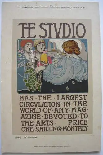 Frank Brangwyn The Studio Beilage Zeitschrift Propaganda 1910 Plakat Lithografie