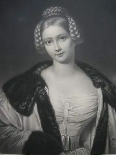 Caroline Gräfin Holnstein (1815-1859) Ludwig I. Schönheitengalerie Stahlst 1856