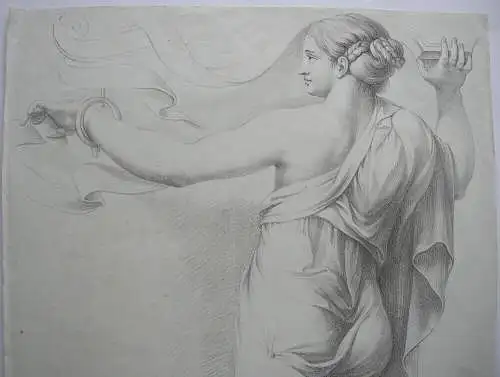 Joh. Chr. v. Mannlich (1741-1822) Karyatide II Lithografie nach Raphael um 1820