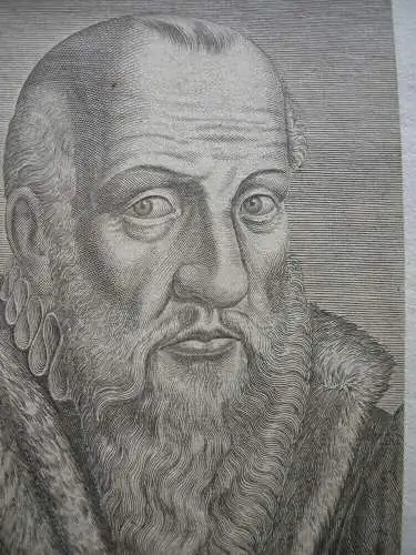 Portrait Jacques Cujas (1522-1690) franz humanist Rechtsgelehrter Radierung 1600