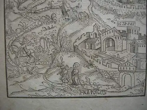 Heinrich Vogtherr d. Ä. (1490-1556) Holzschnitt Bethlehem Nazaret 1526 Grüninger