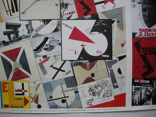 El Lissitzky Werkschau Offset-Plakat 1999 Moskau