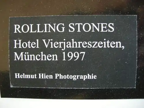 Rolling Stones im Hotel Vierjahreszeiten München 1997 Fotografie von Helmut Hien