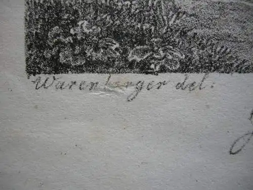 Simon Warnberger (1769-1847) Brannenburg Rosenheim Inkunabel Lithografie 1806