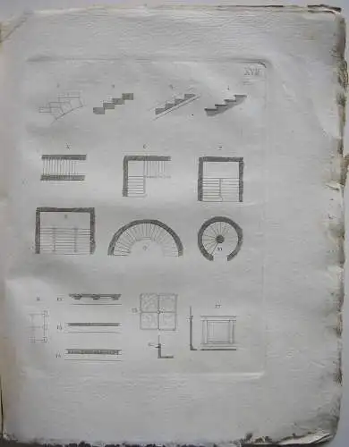 K. M. Heigelin Lehrbuch höhere Baukunst 3 Bände 66 Kupfertafeln 1828-32