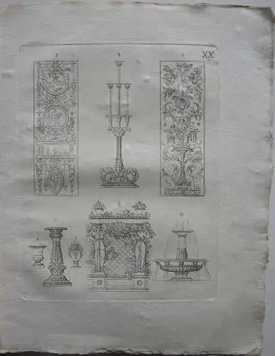 K. M. Heigelin Lehrbuch höhere Baukunst 3 Bände 66 Kupfertafeln 1828-32