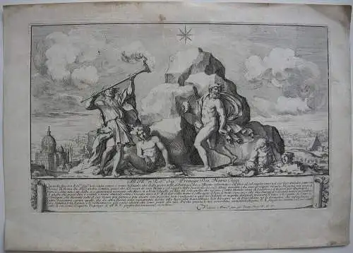 Giov Batt. Falda (1643-1678) Allegorie Bildhauerkunst Rom 1667 Novo Teatro