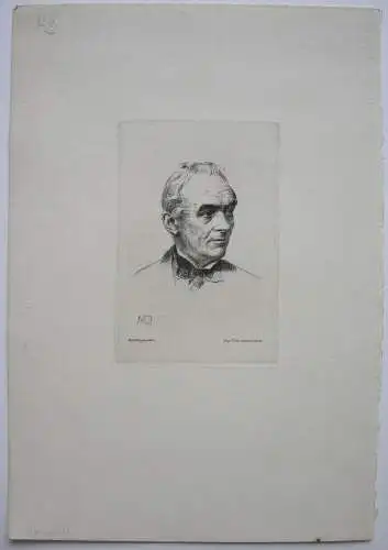 Prosper Merimée (1803-1870) französischer Opernkomponist Orig Radierung um 1880