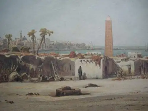 Eduard Hildebrandt (1817-1868) Alexandrien Ägypten Chromolithographie um 1900