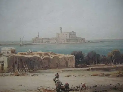 Eduard Hildebrandt (1817-1868) Alexandrien Ägypten Chromolithographie um 1900