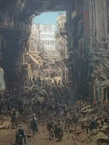 Eduard Hildebrandt (1817-1868) Cairo Mous Kock Chromolithographie um 1900