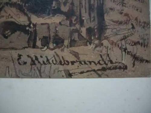Eduard Hildebrandt (1817-1868) Cairo Mous Kock Chromolithographie um 1900