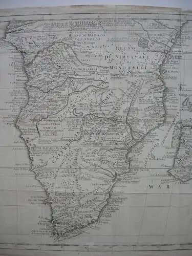 Afrika südlich Äquator Kongo Madagaskar Orig. Kupferstichkarte Albrizzi 1787