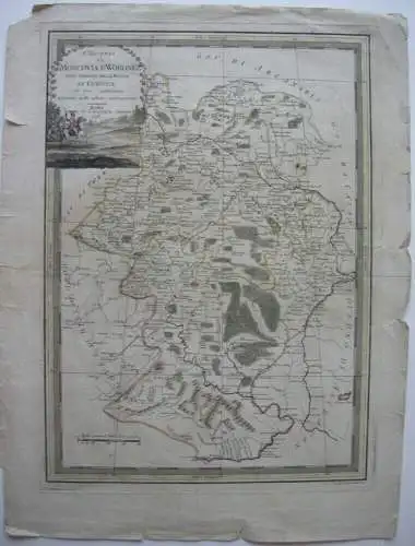 Russland Oblast Moskau Woronesch kolor Kupferstichkarte Giov. Cassini 1795